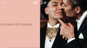 Elegant wedding fashion photograph with close-up of formal attire and jewelry. Pappapappadotter