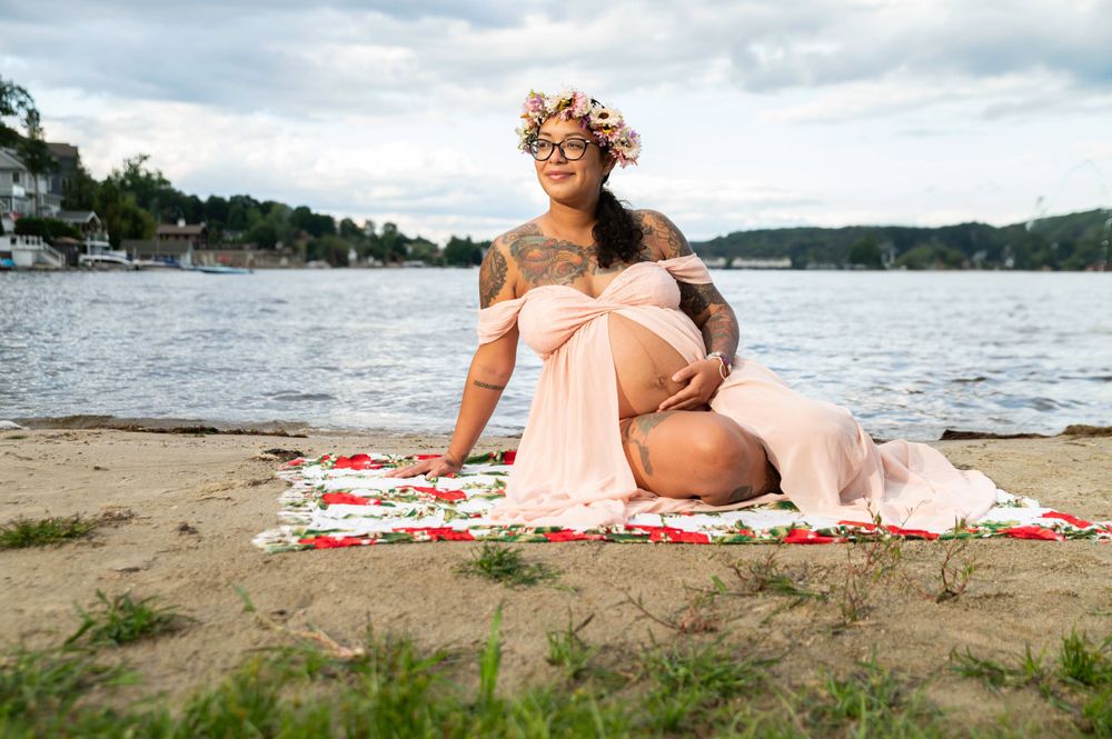 maternity outdoor lifestyle portrait
