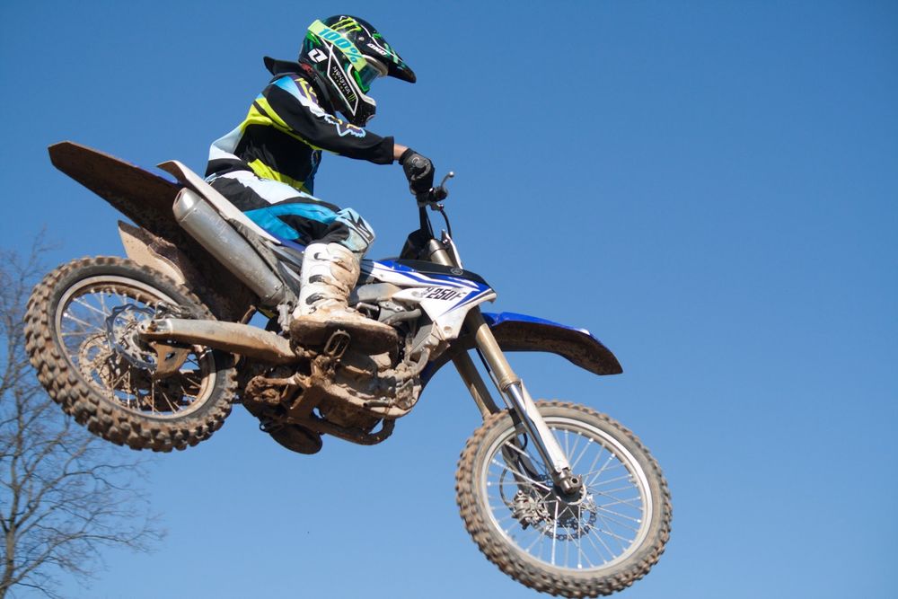 Motocross Rider In Air