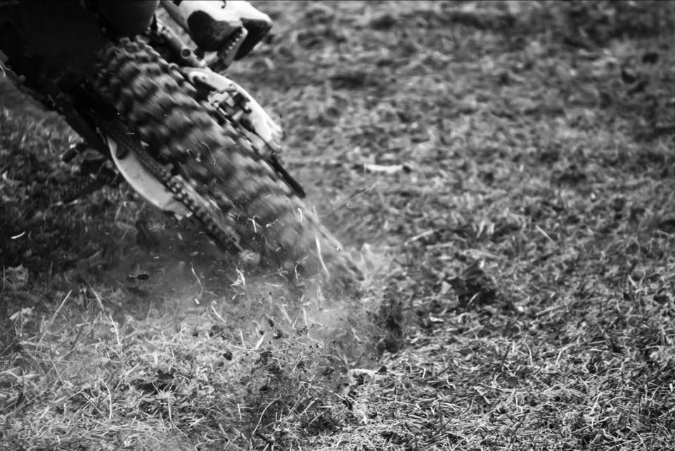 Close Up Motocross Action