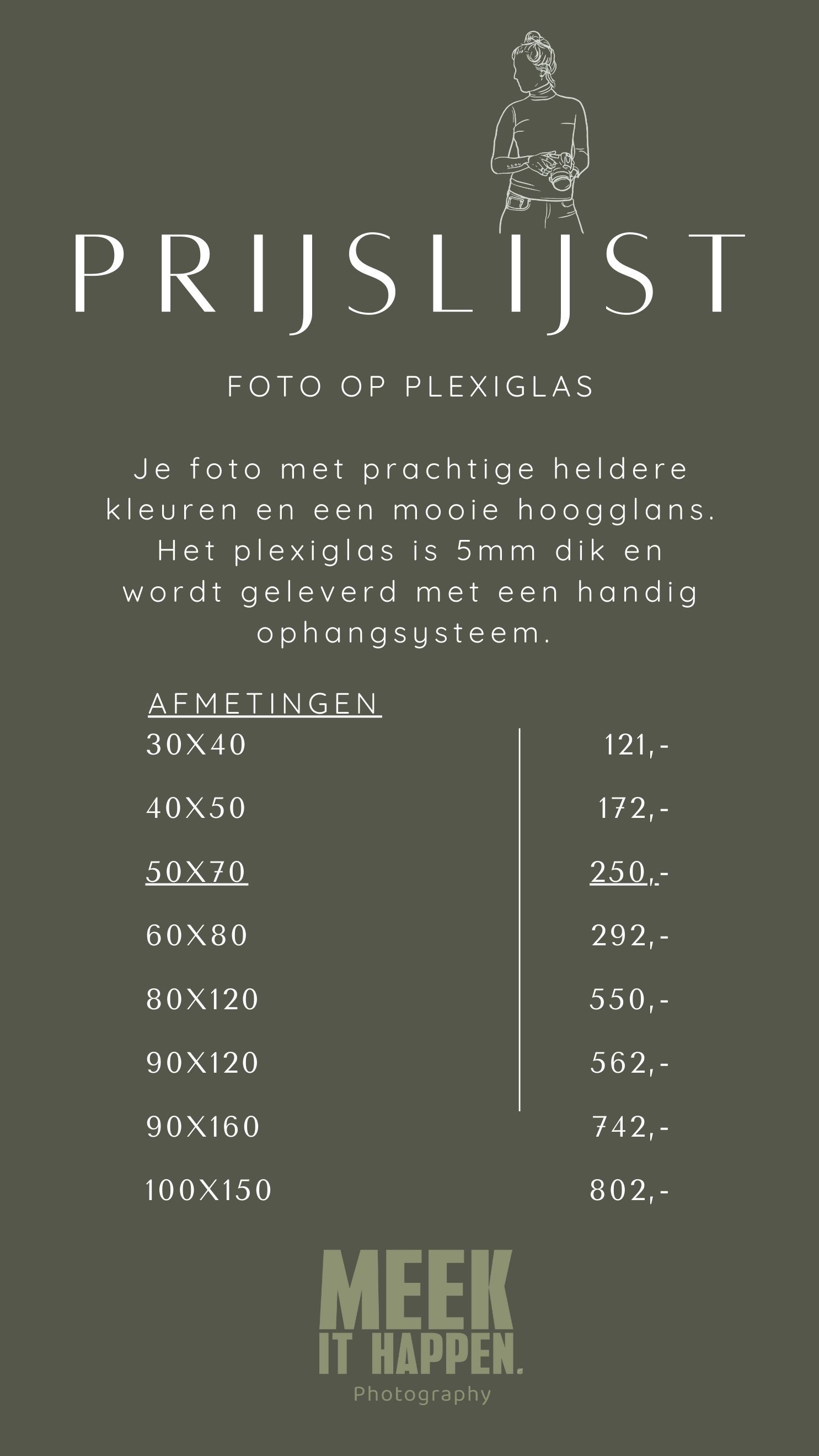 Prijlijst portret studio in Eindhoven