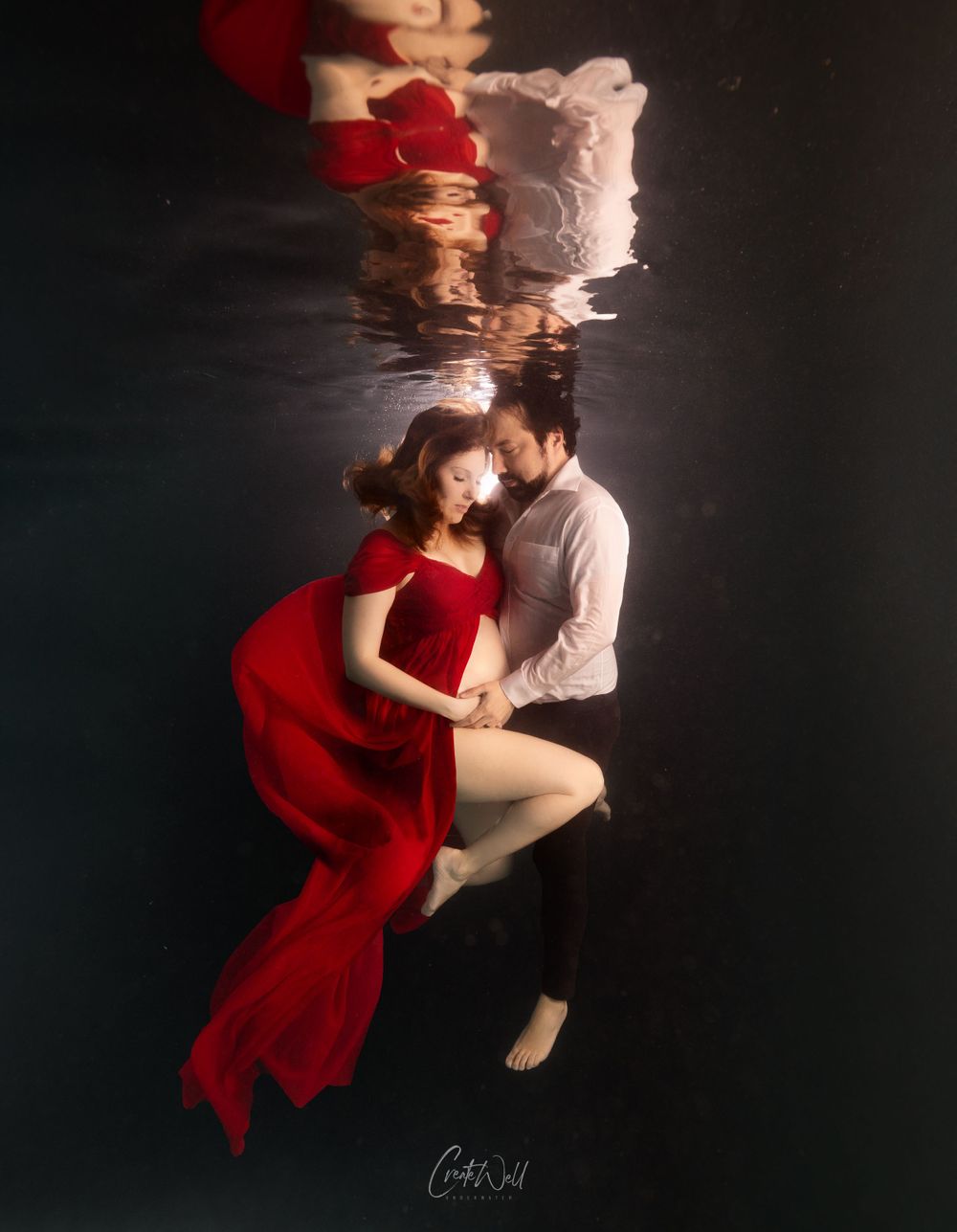 Underwater Maternity Couple