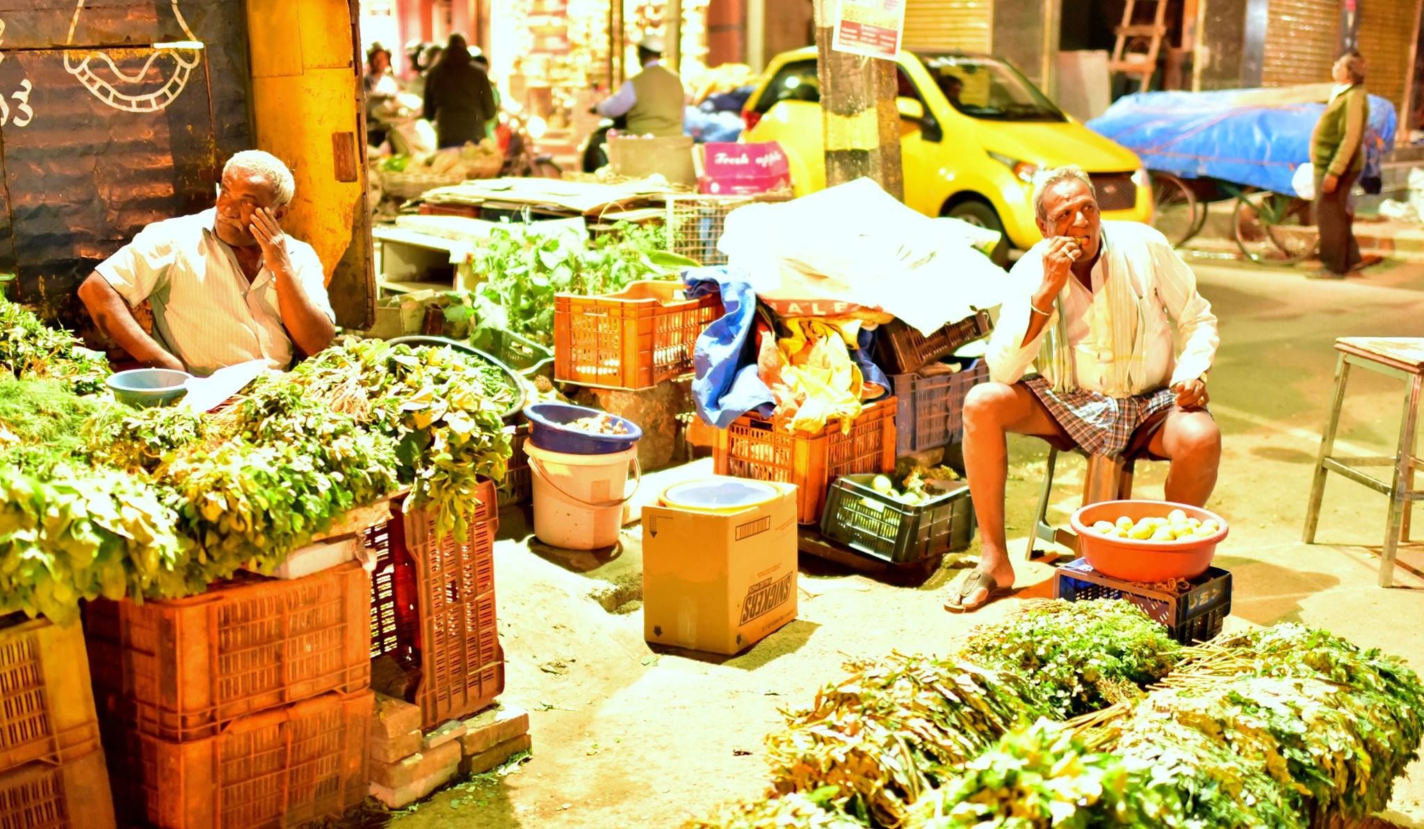 Night market in Bangalore, India