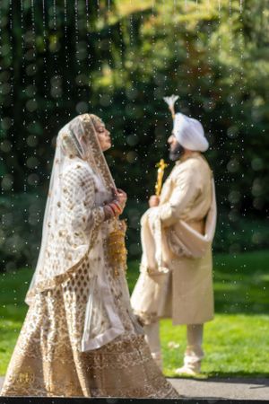 A magical moment frozen in time, capturing the love and happiness of the wedding day.