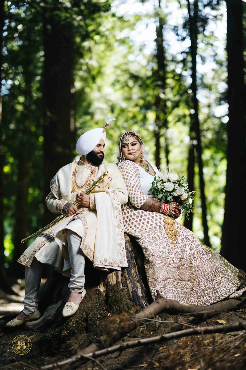 A magical moment frozen in time, capturing the love and happiness of the wedding day.