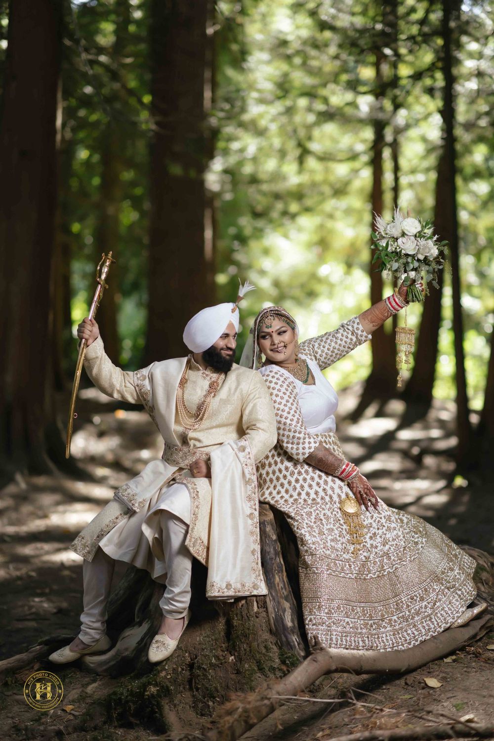 A magical moment frozen in time, capturing the love and happiness of the wedding day.