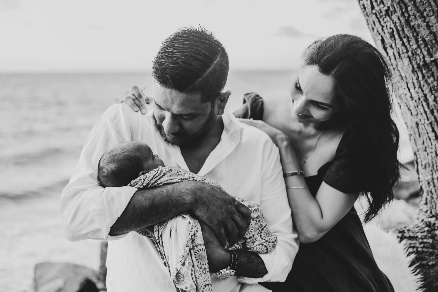 Newborn Photography Family Brisbane Beach Queensland
