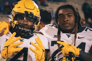 Photograph I took while an intern with WVU Football at the Kansas Away game in 2021.
