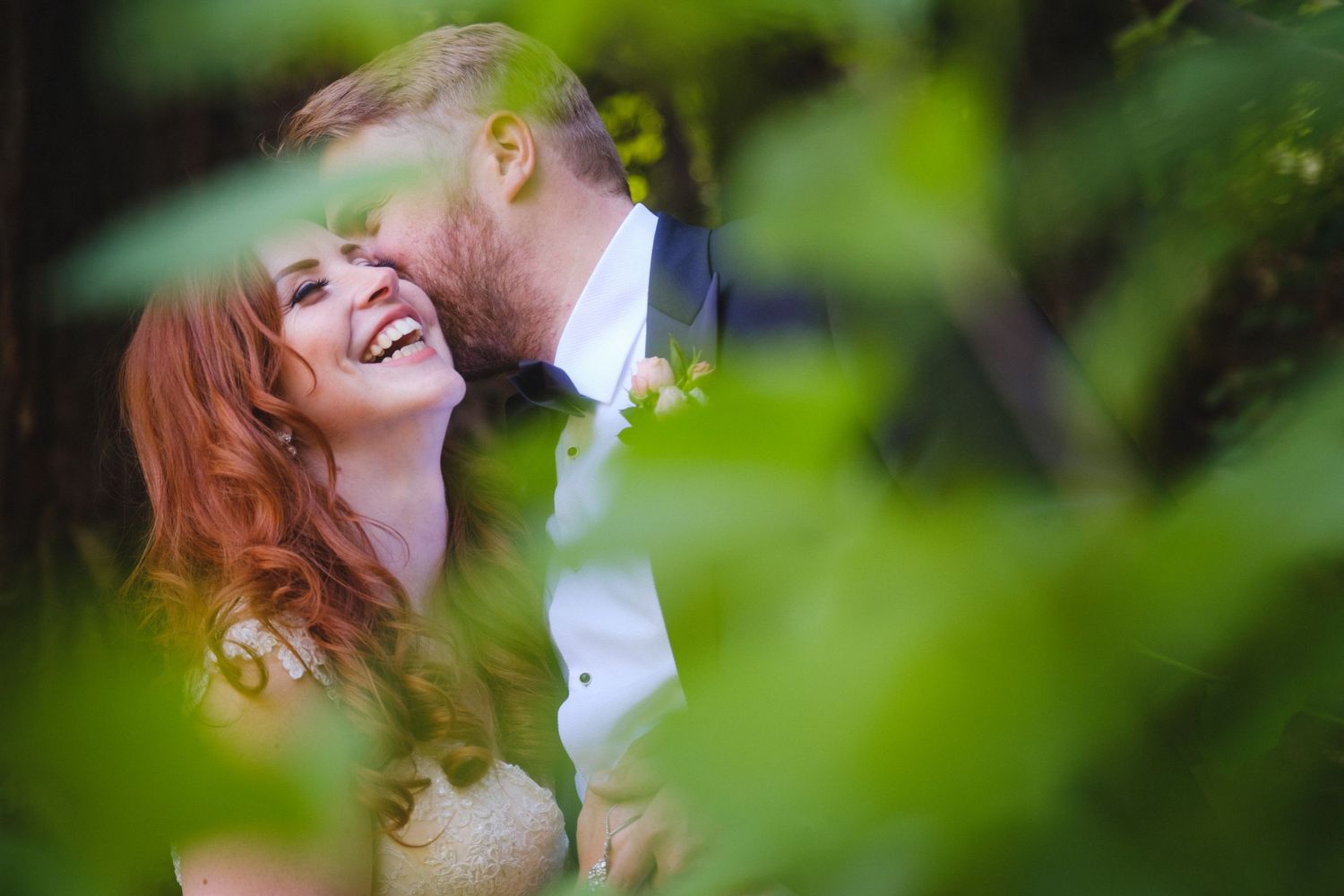 Bride and Groom in love during Yosemite Wedding