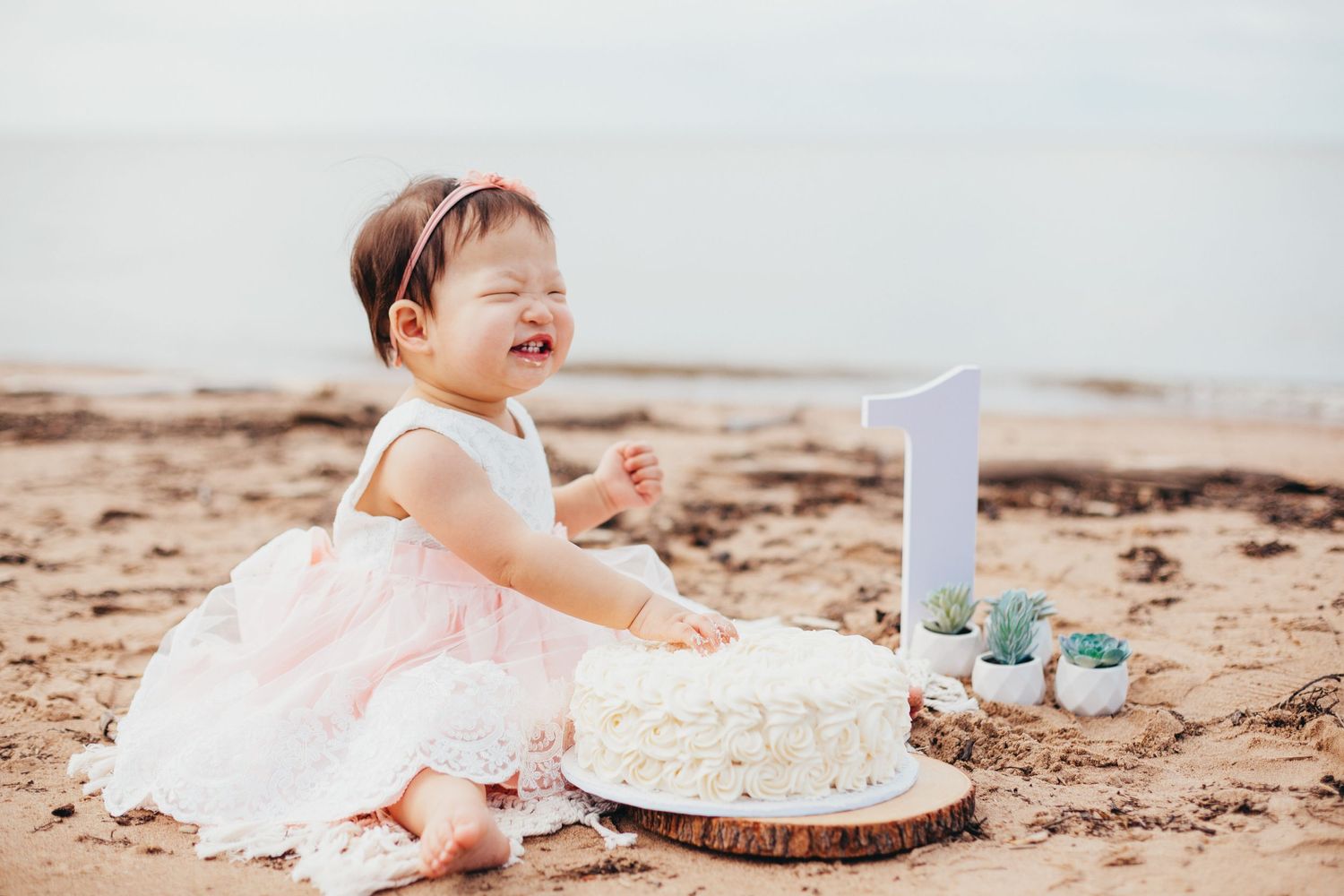 cake smash first year baby milestone photography victoria bc