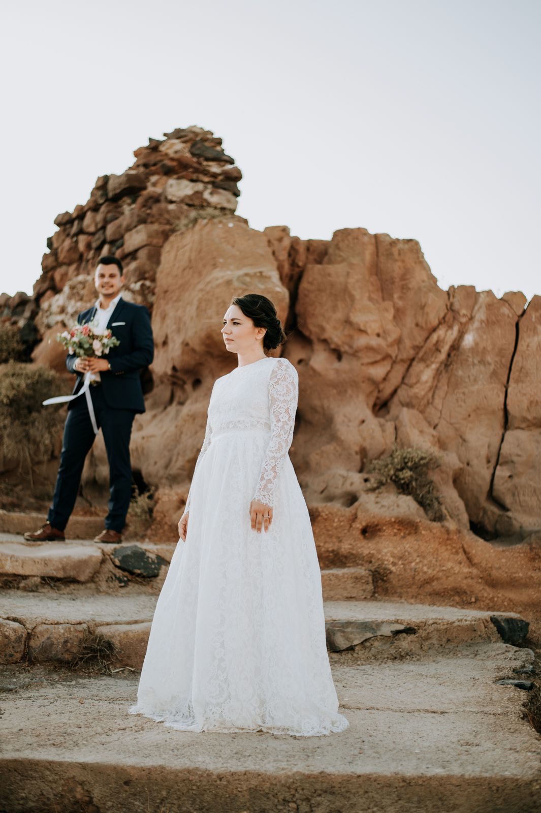 Santorini elopement photographer