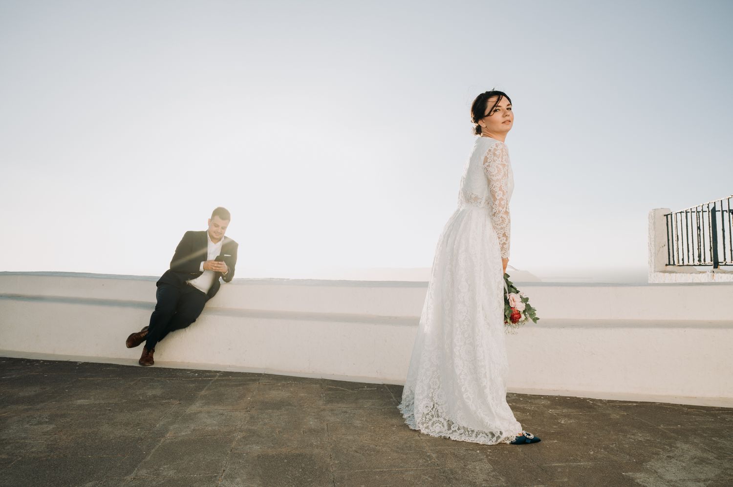 Santorini elopement photographer