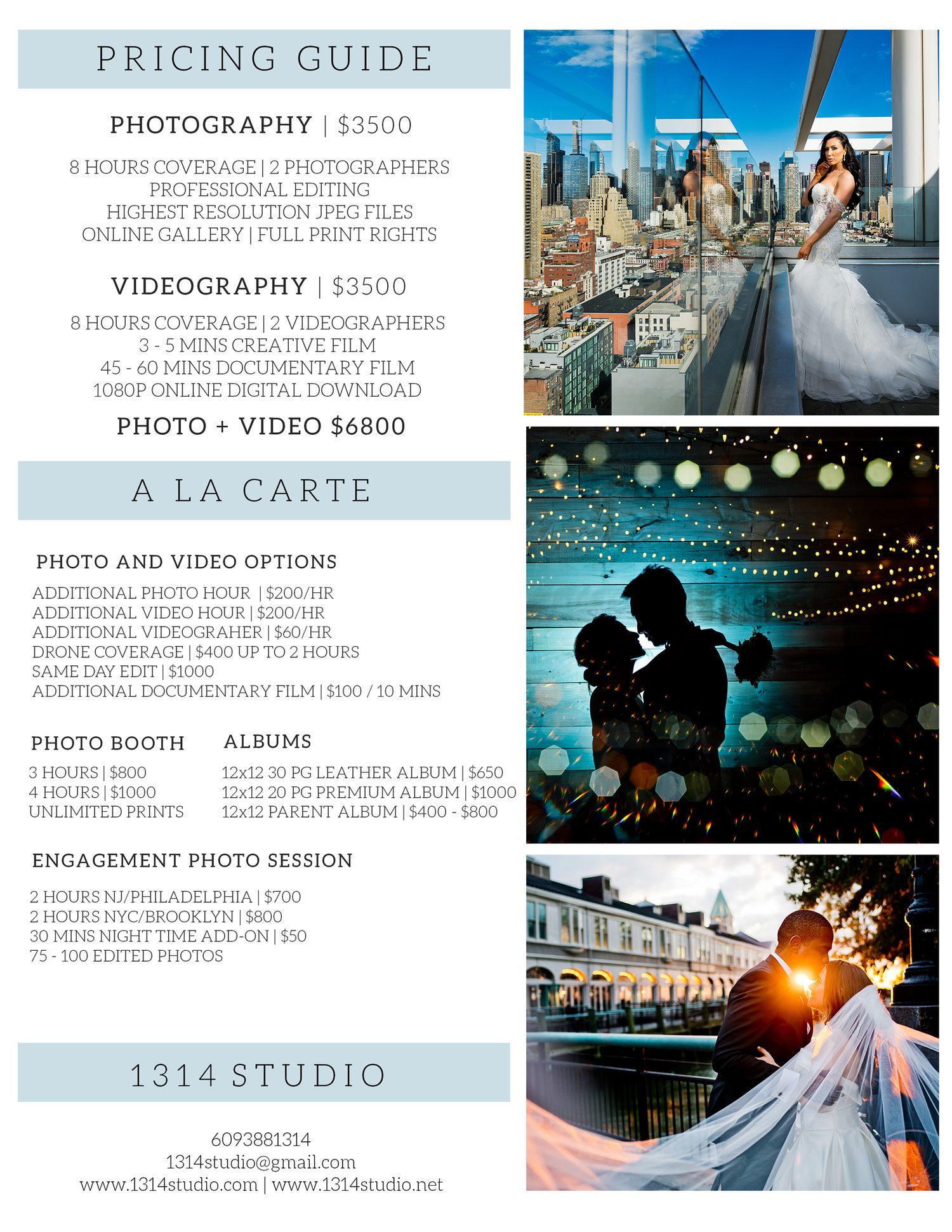 wedding package nj photographers