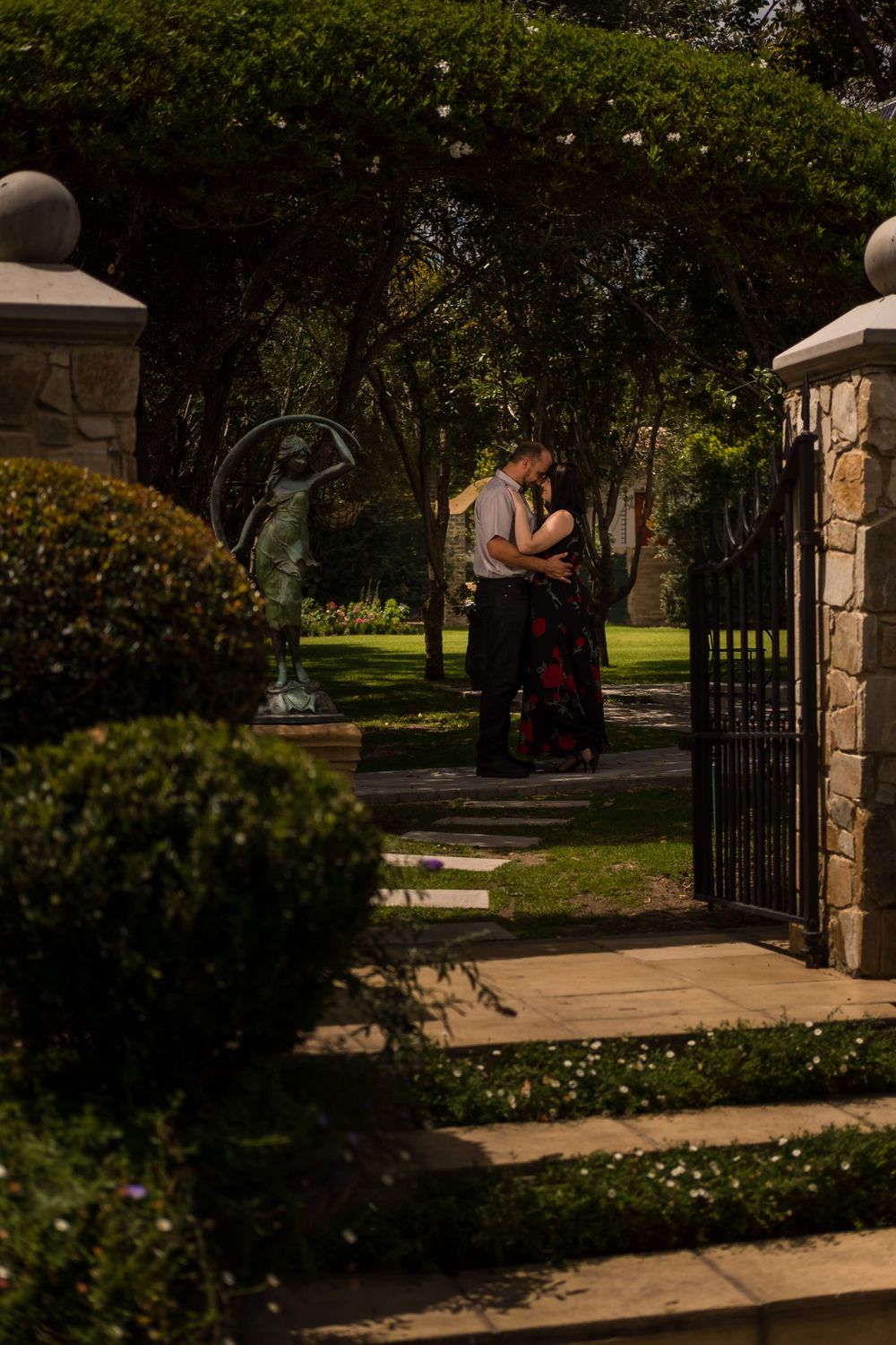 Johannesburg engagement photography at Burkleigh house in Ferndale