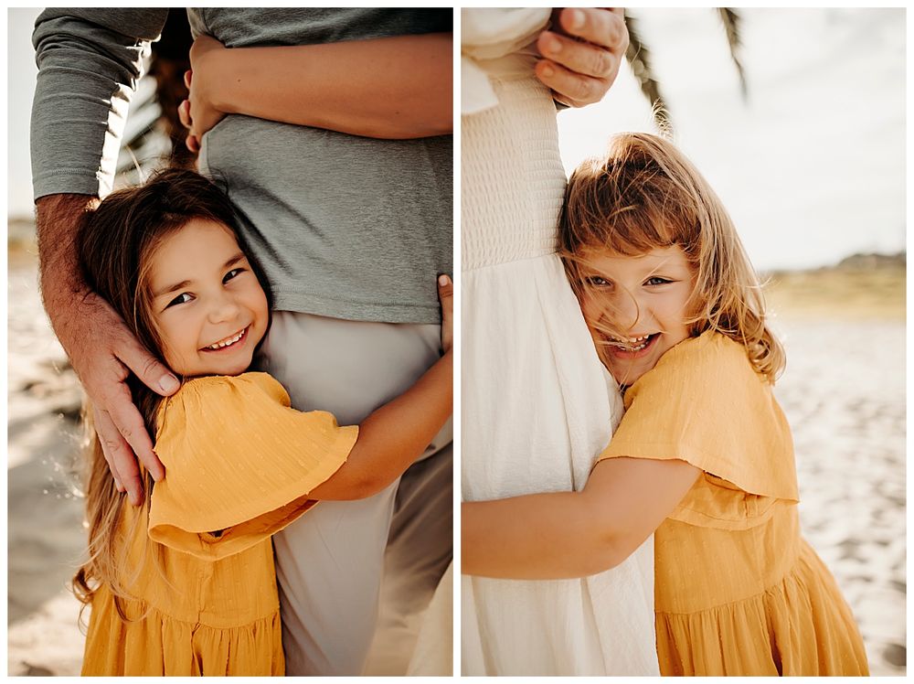 daughters hug mom and dad by San Diego photographer