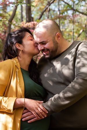 Couple amoureux automne