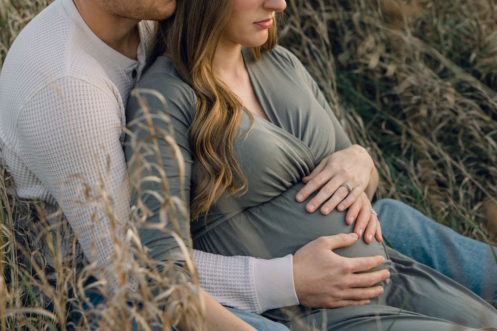 Maternity photo in Cross Plains Wisconsin