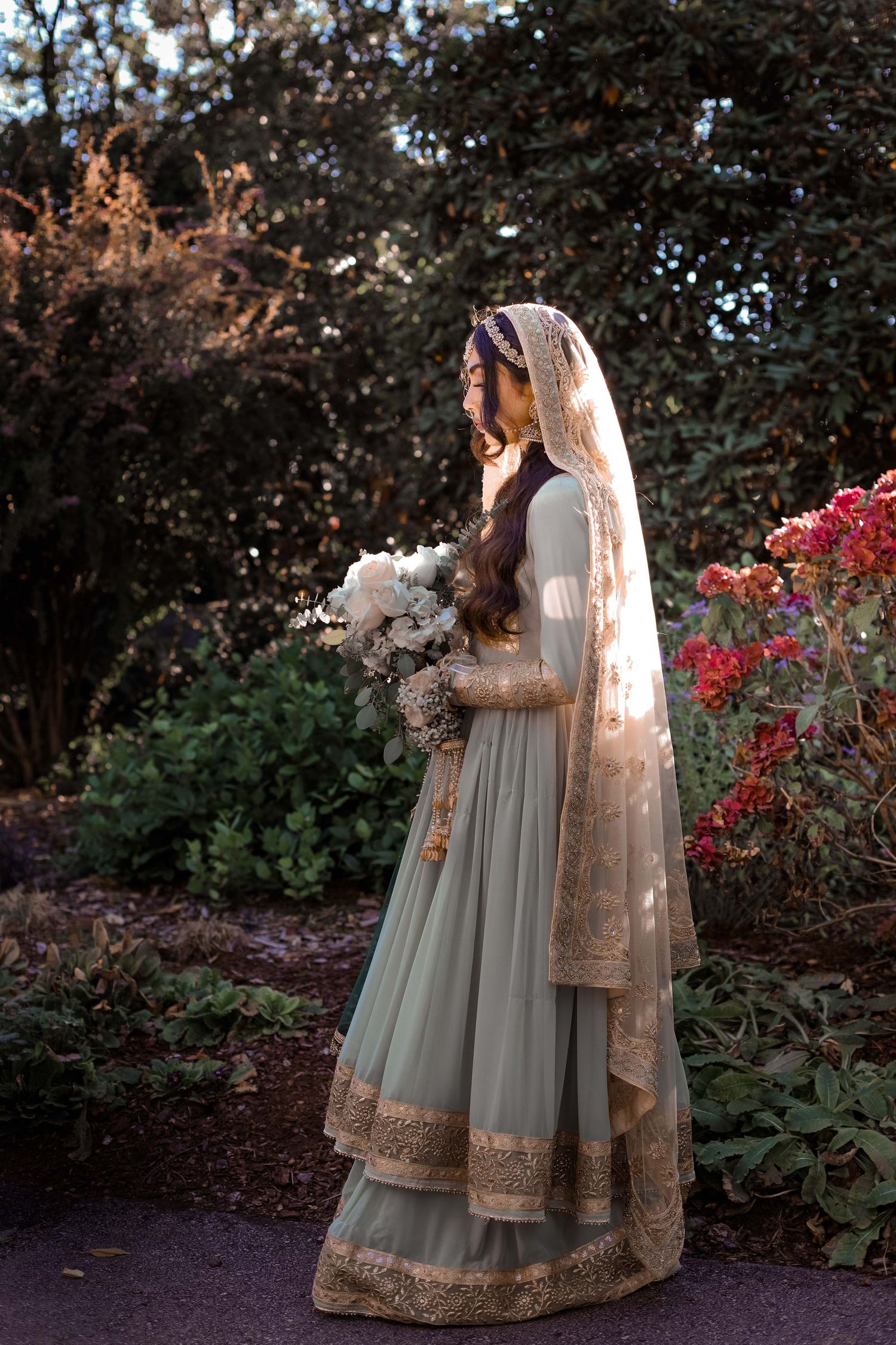 Afghan and pakistani wedding with bride and groom in burnaby deer lake nikkah