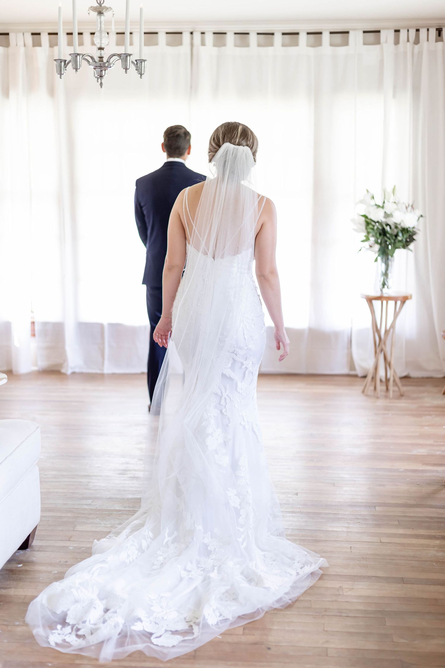 first look bride and groom in Arnaudville, LA