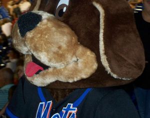 Slider, the now retired mascot of the St Lucie Mets