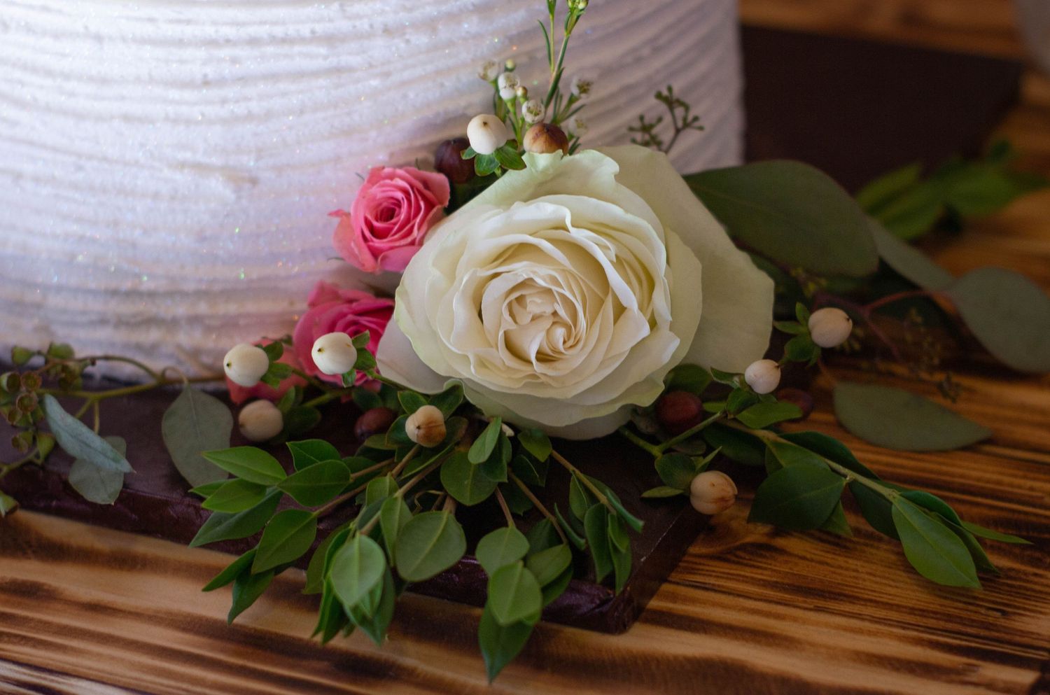 Wedding Cake and Flowers