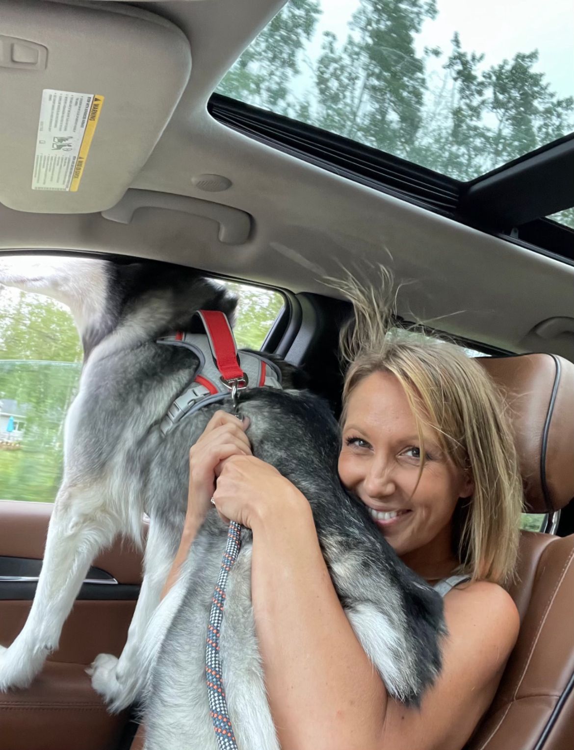 on our way to get a pup cup