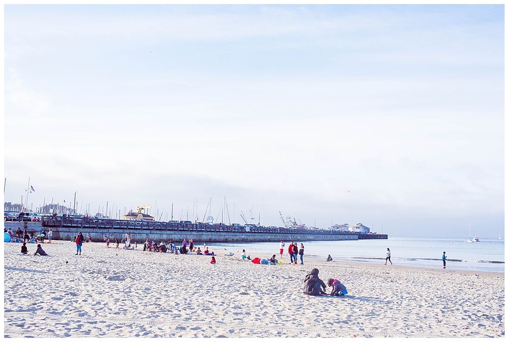monterey california beach house destination wedding ceremony