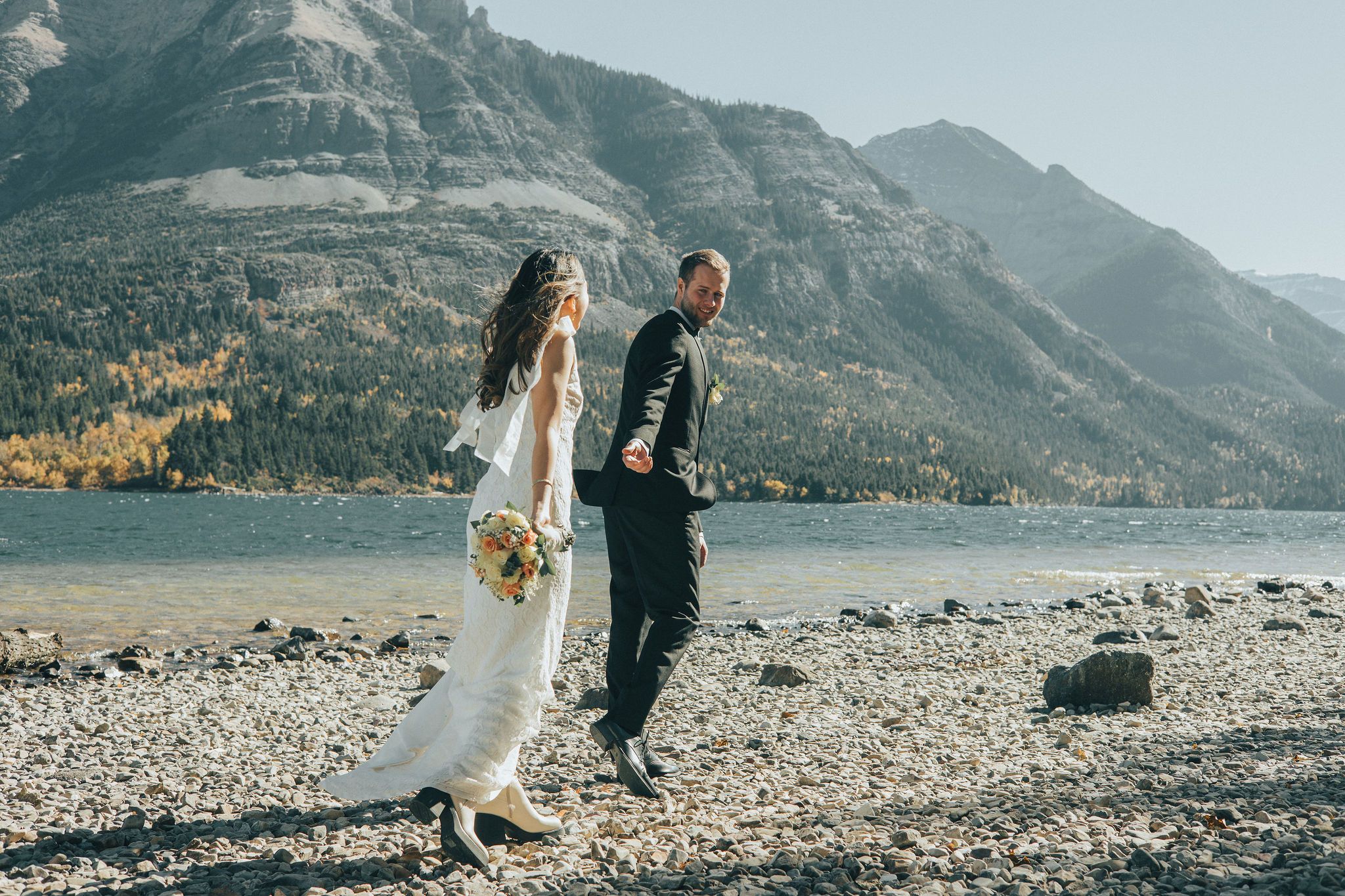 Mint and Matt James Wedding Photos Waterton National Parks VNDRDOG Media