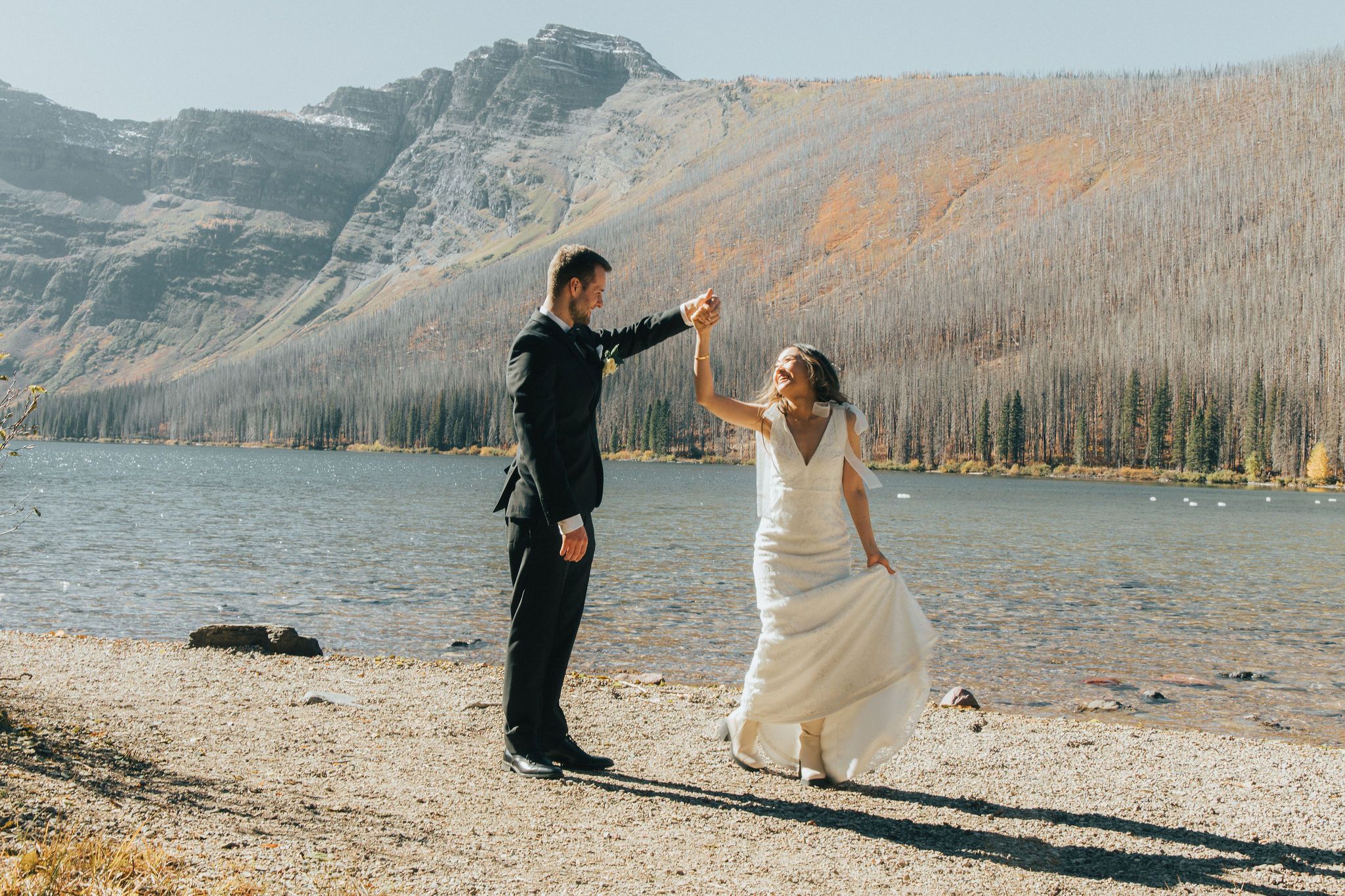 Mint and Matt James Wedding Photos Waterton National Parks VNDRDOG Media