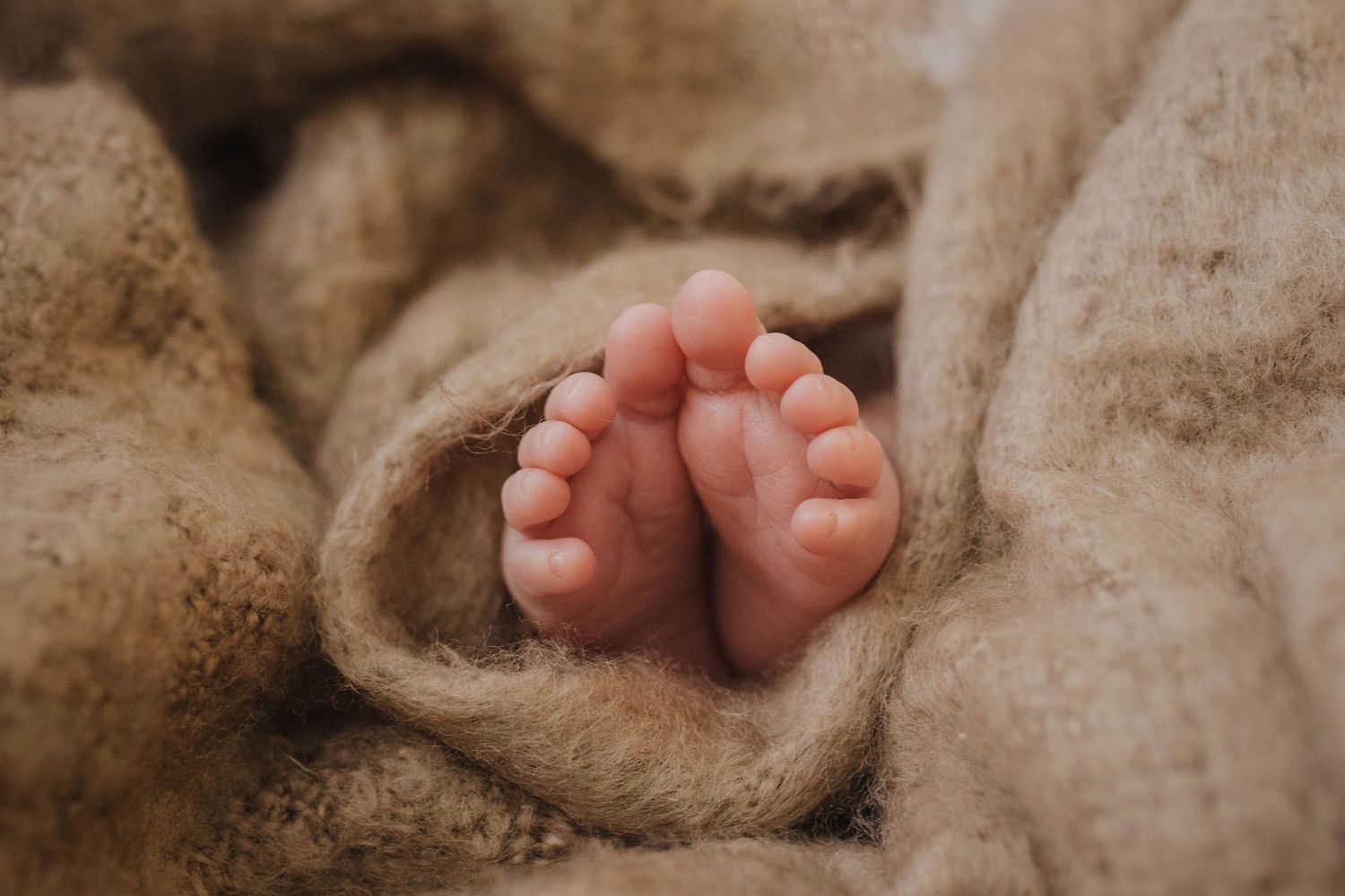 lifestyle newborn session baby toes