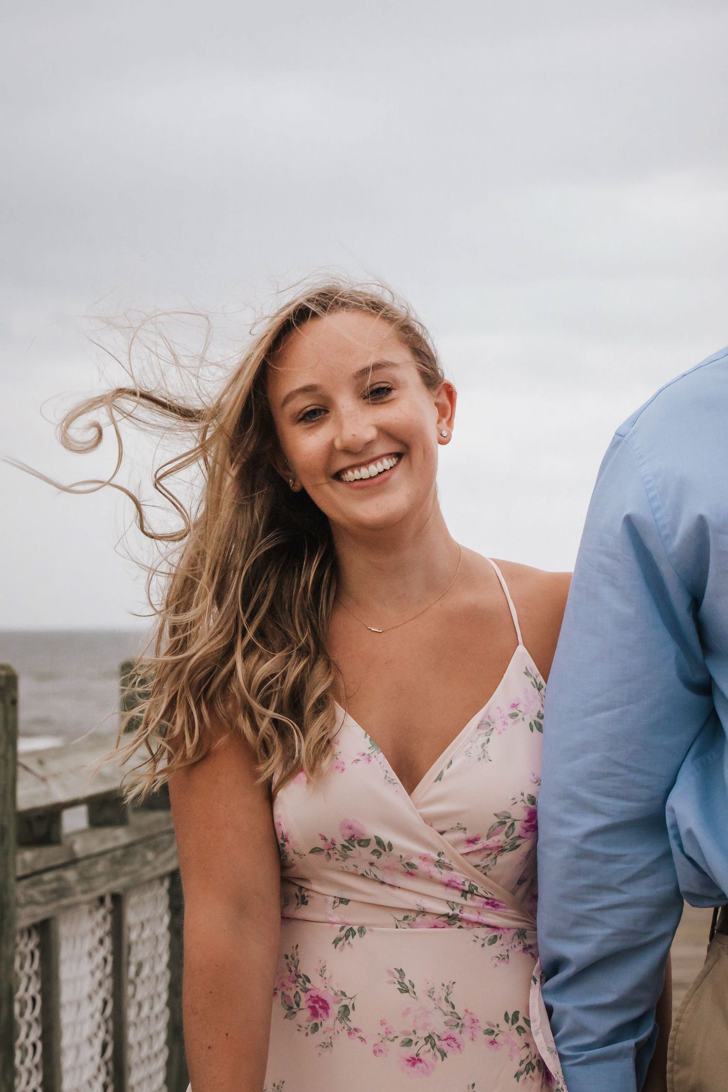 silver sands beach engagement session