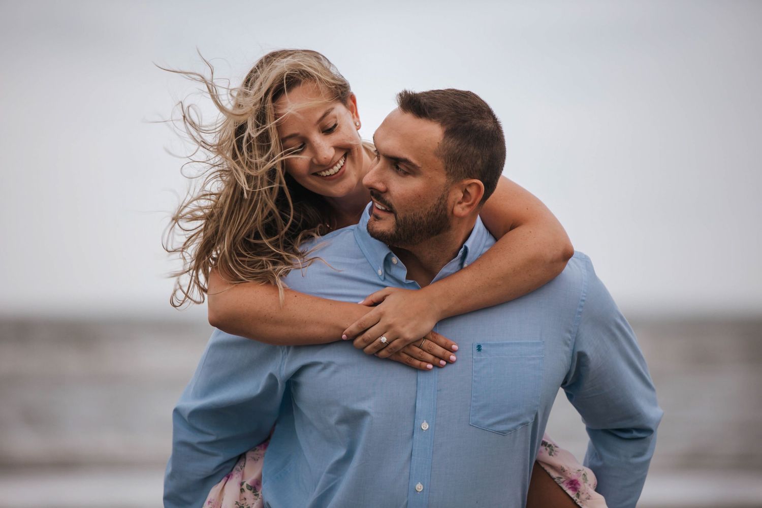 milford ct silver sands walnut beach engagement session