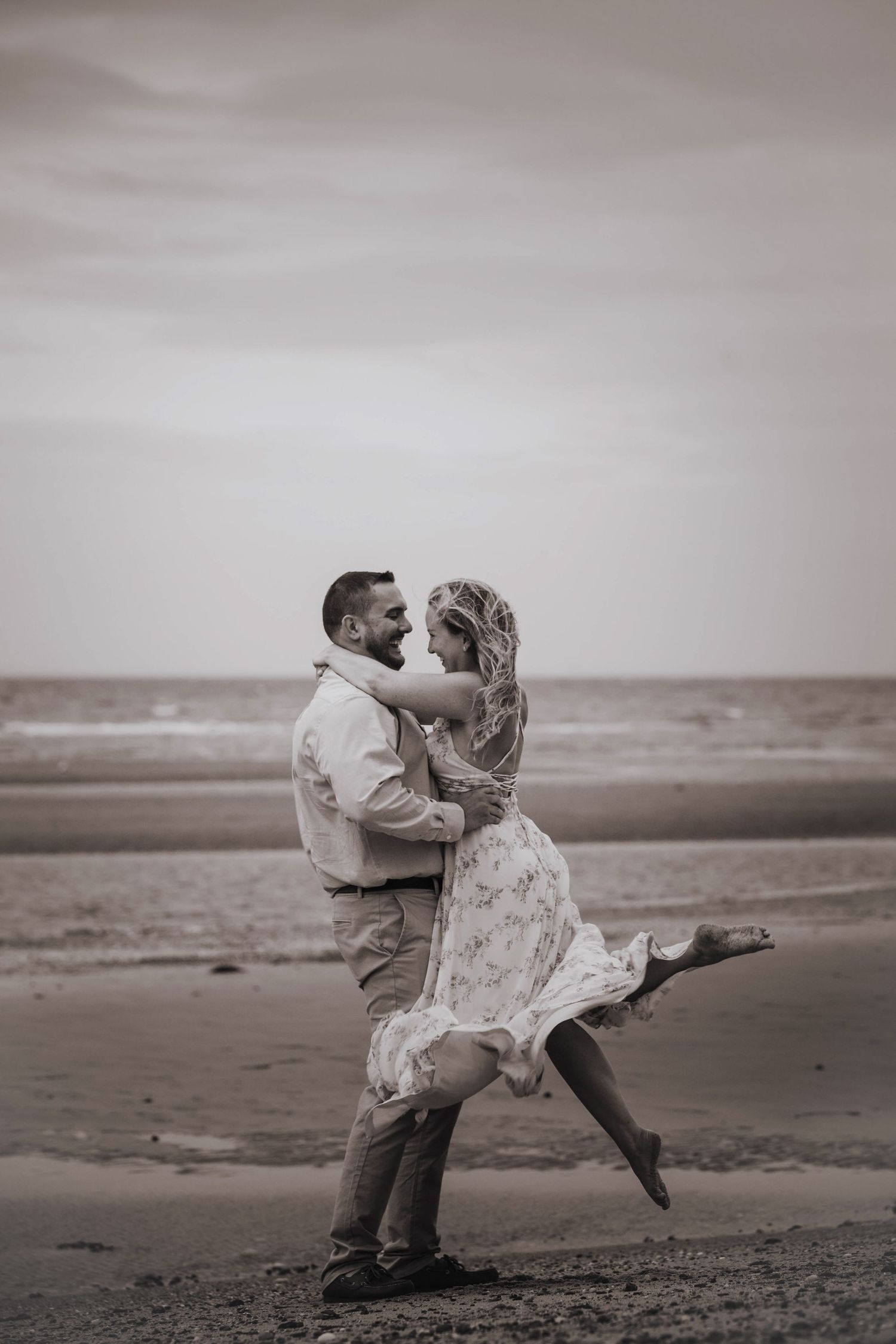 walnut beach engagement session