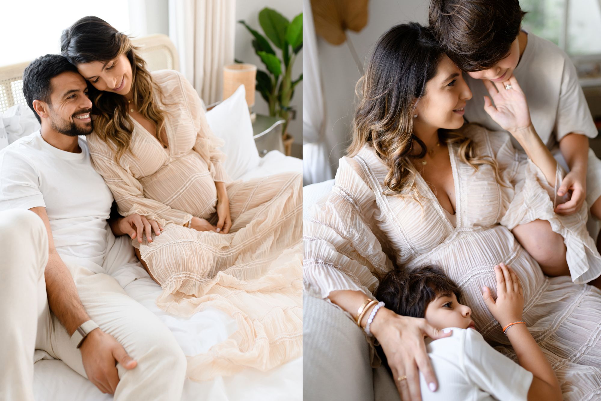 At home maternity session Dubai photographer