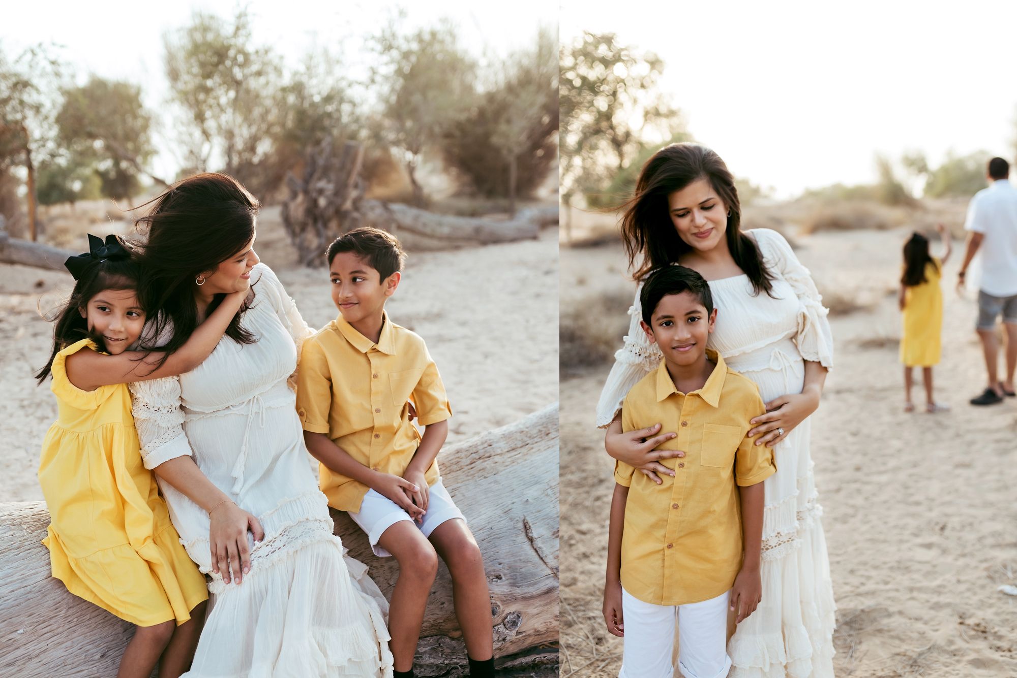 maternity photos of family dubai