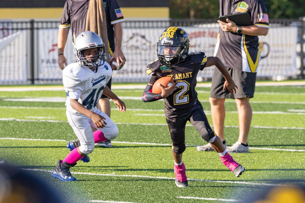 Football player running