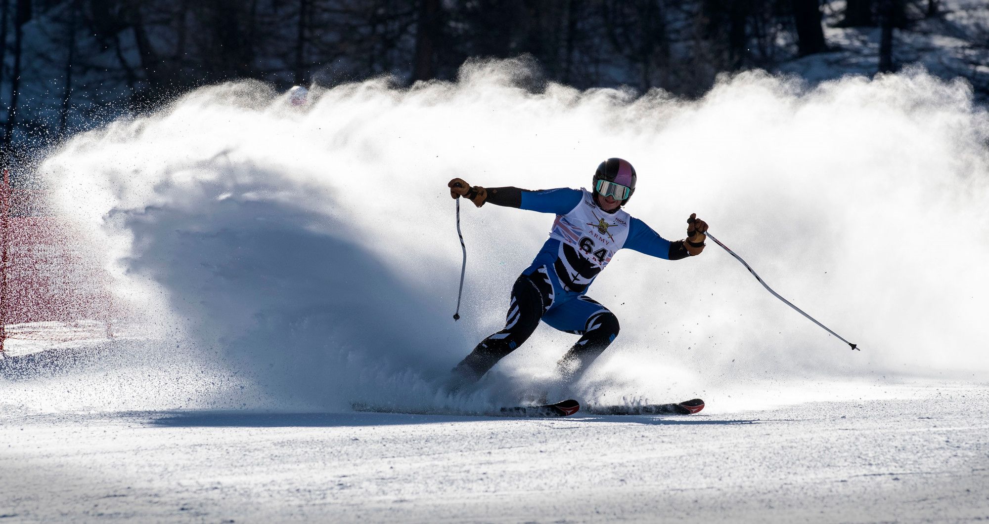 Alpine Ski conpetition inSerre Chevelliere, France.