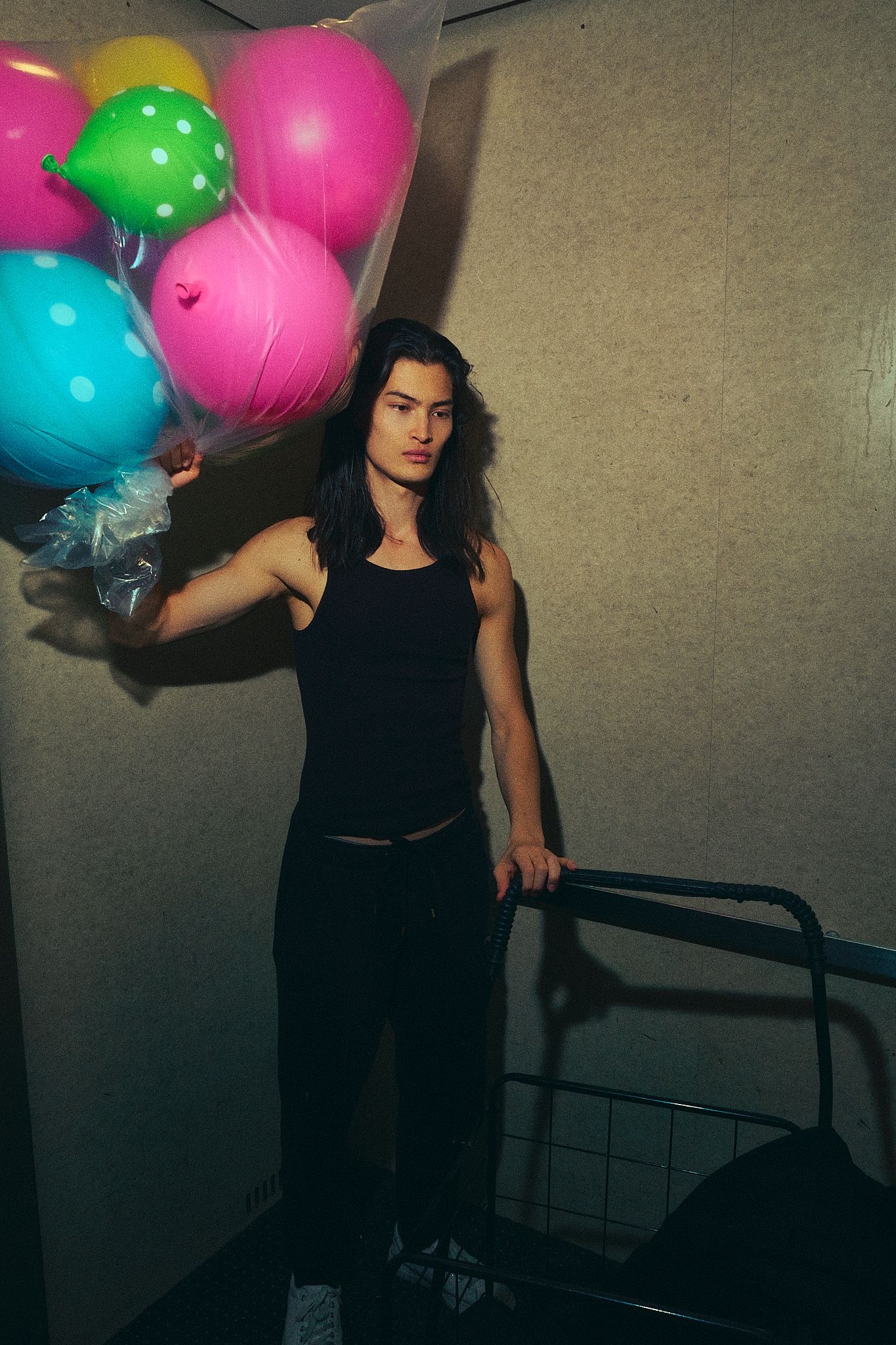 Washing Salon Photoshoot Male Model Photography in Brooklyn by Dominik Zky Photography