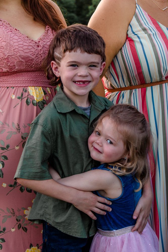 Siblings fall family sunflower field photography St. Louis Cindee Miller Give It A Shot Photography