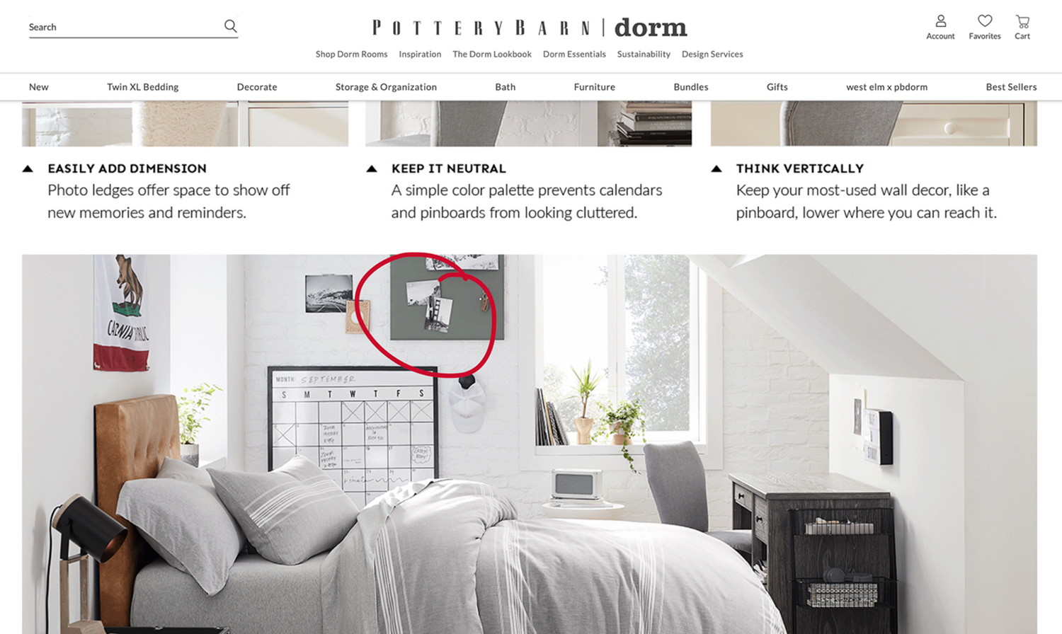 PB Dorm catalog