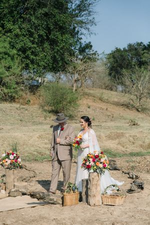 Werner walks his daughter to the alter at her wedding.