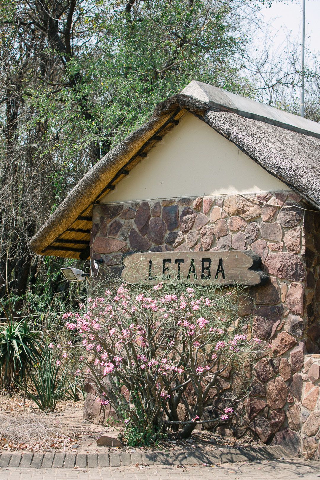 Entrance of Letaba Restcamp in the Kruger National Park.