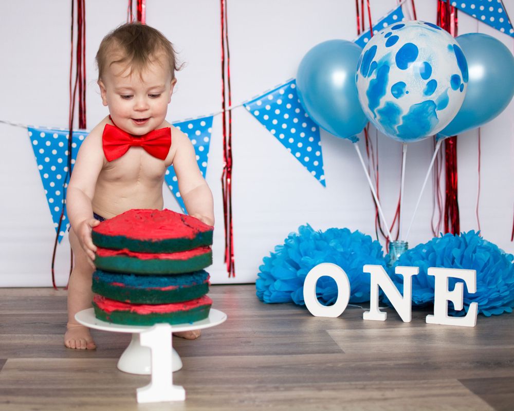Cake smash photography