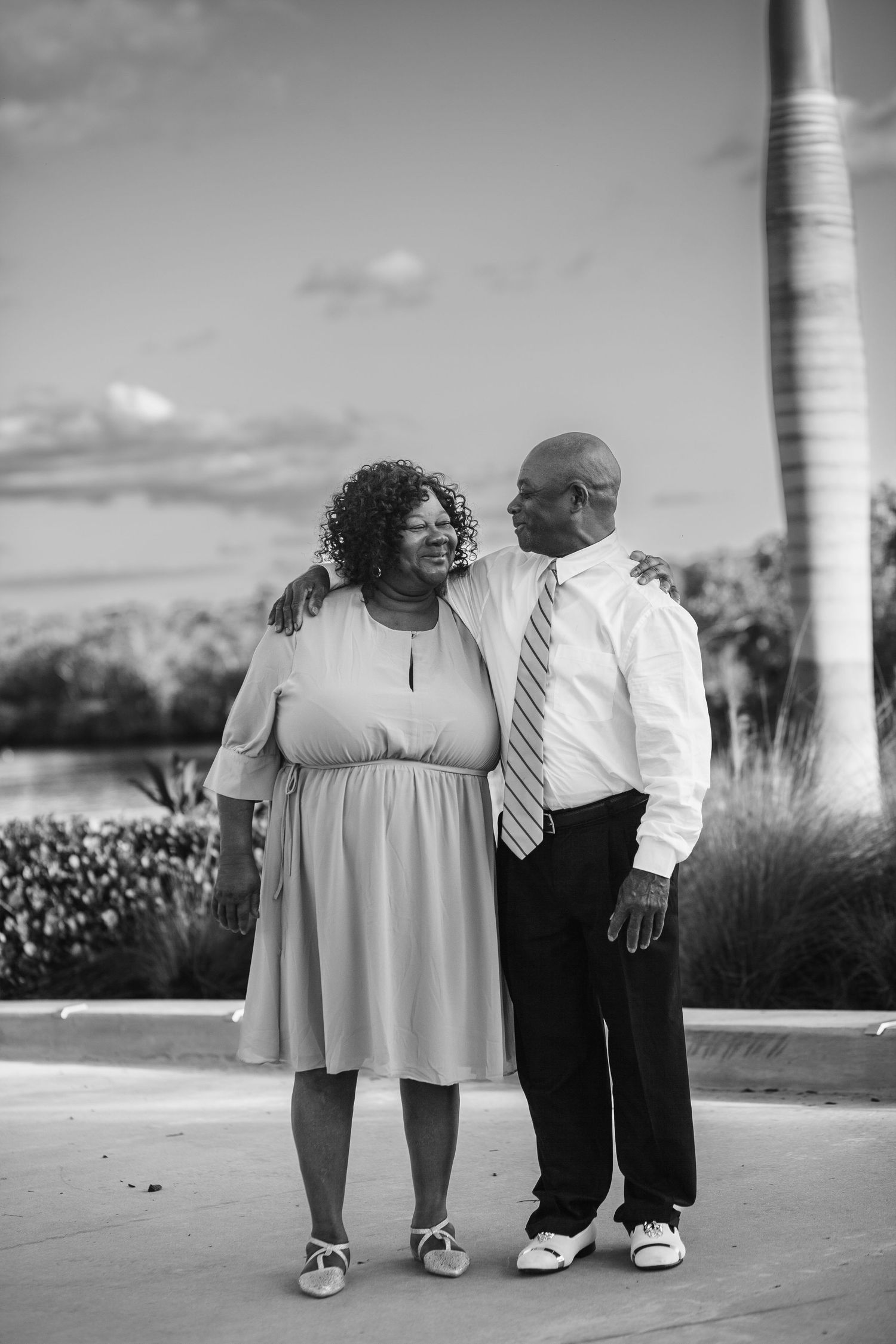grandparents embracing