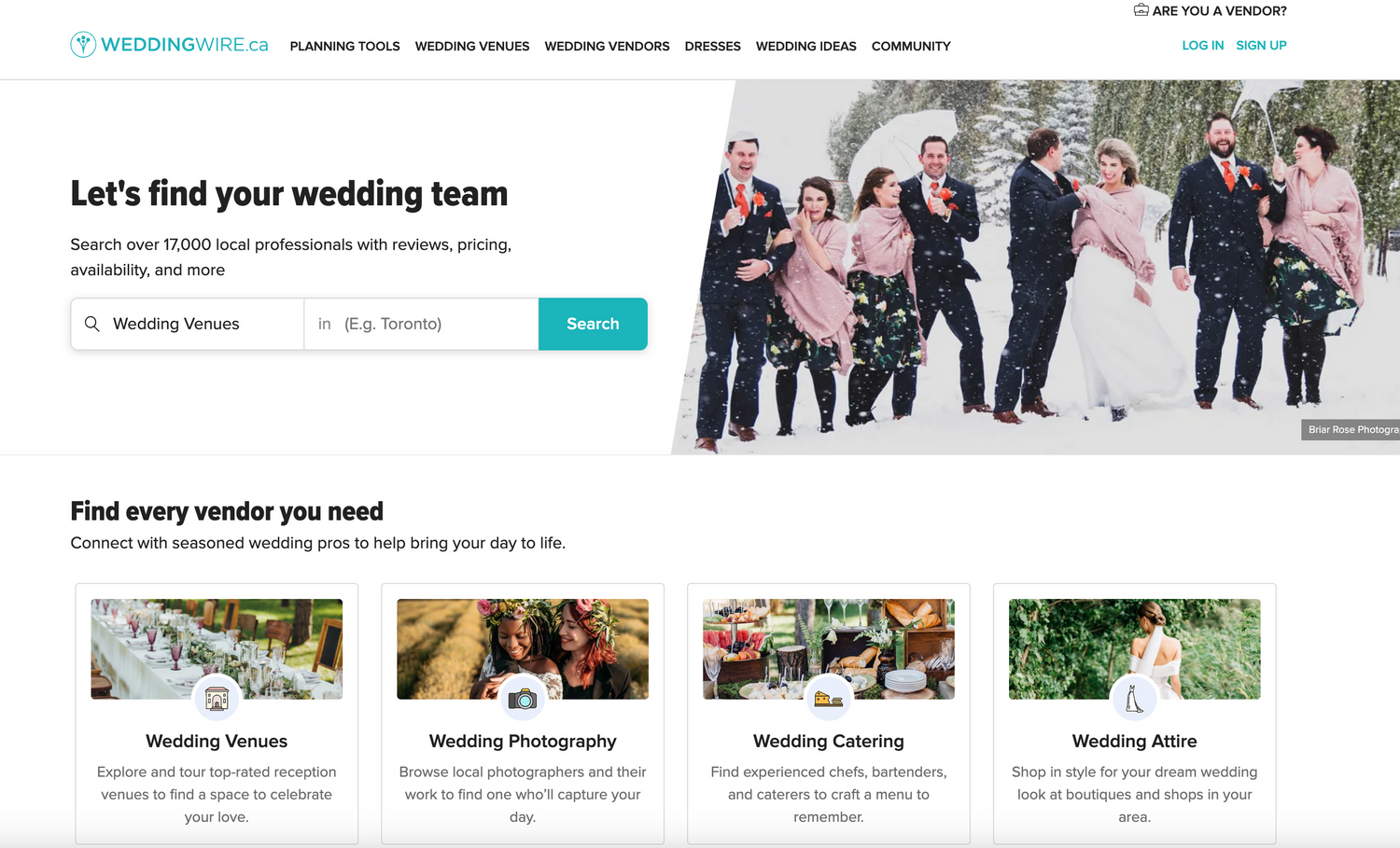 The best wedding vendors in Ontario, Canada.