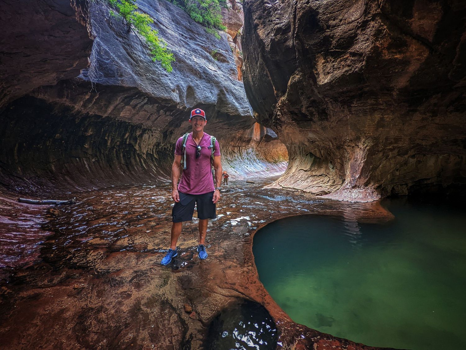 A photo of me on the subway trail near Zion National Park.