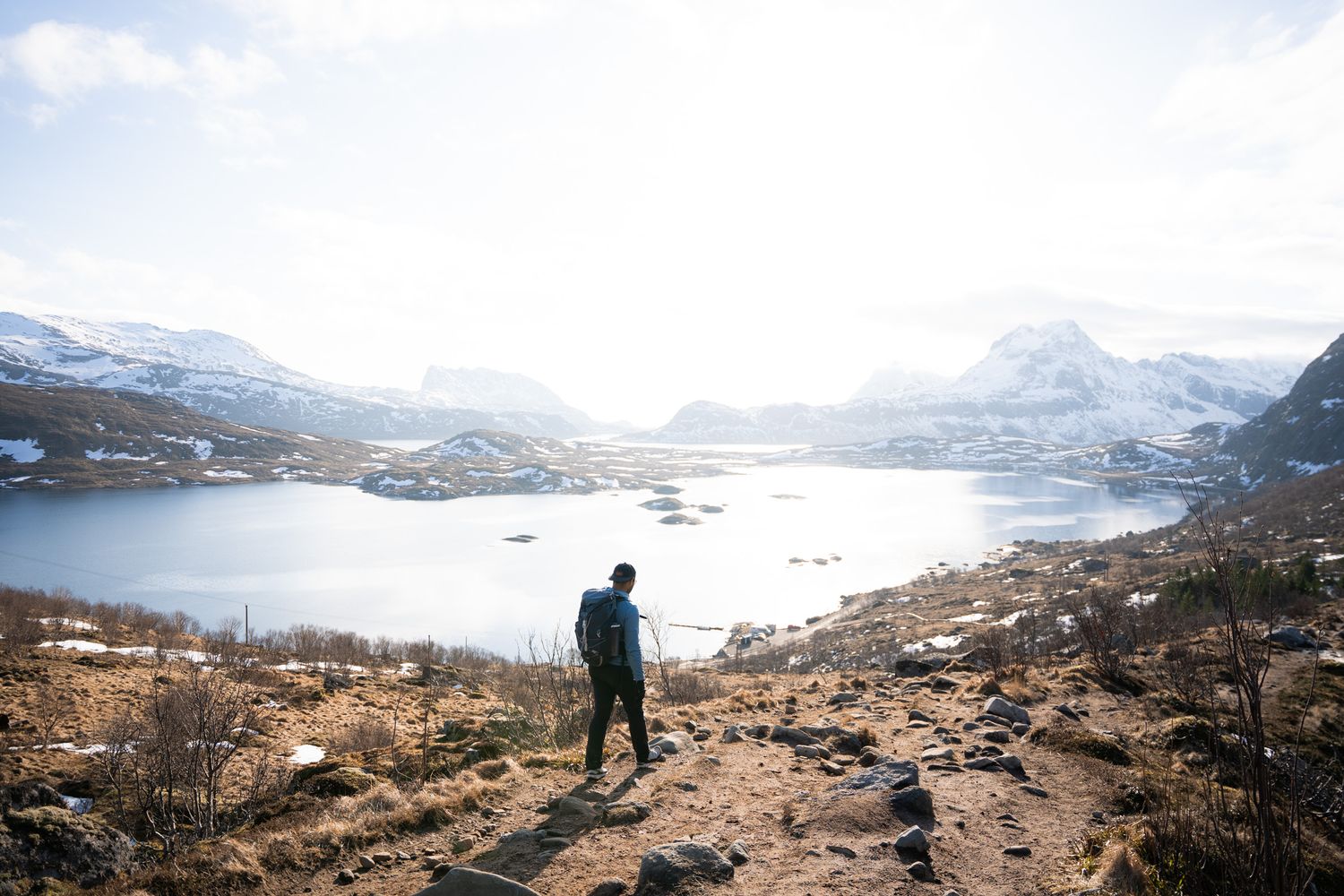 itinéraire randonnée kvalvika beach lofoten norvège
