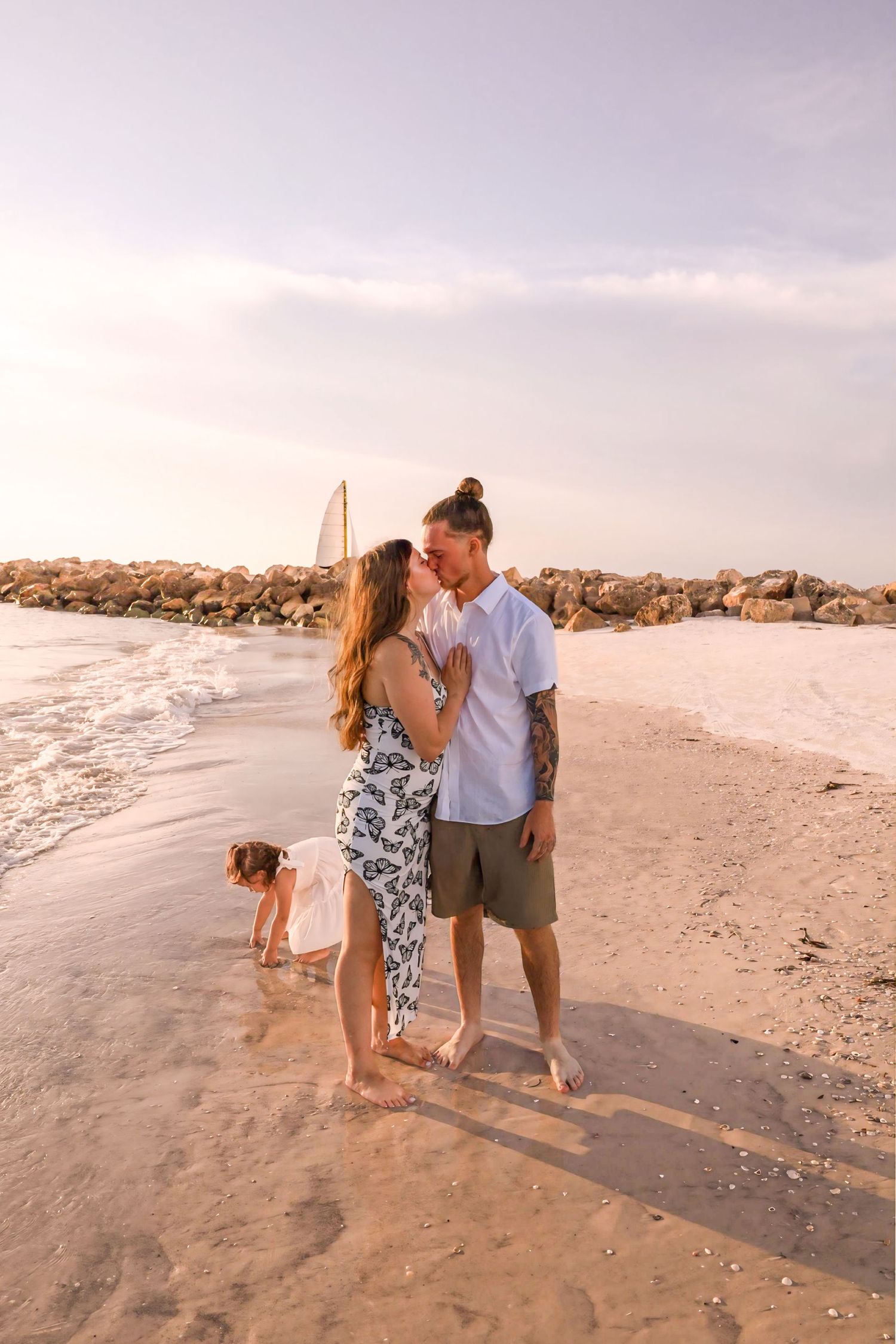 family photo clearwater beach sand key