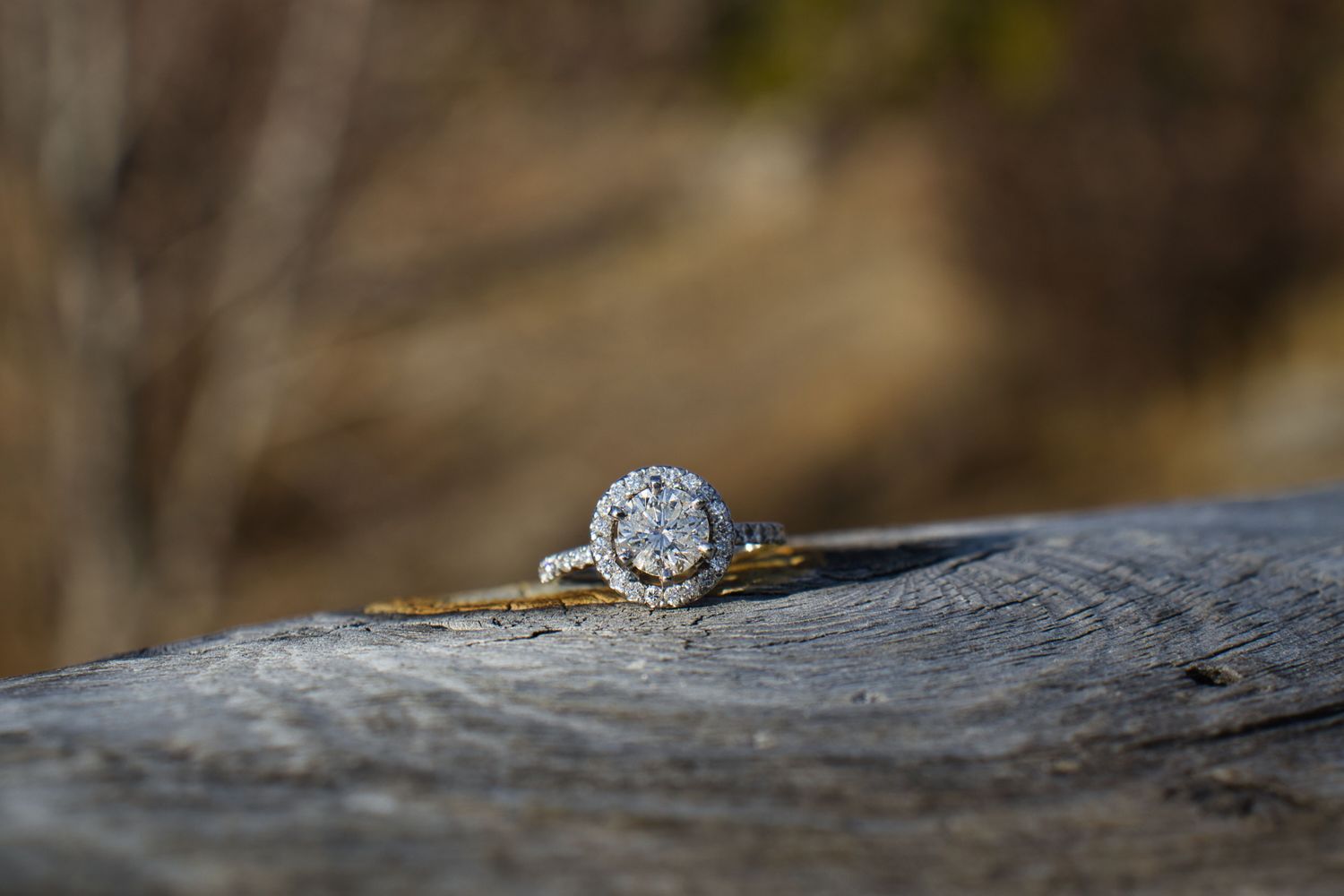 Engagement ring on the railing. Pixcapades | The Rocky Mountain Proposal Photographer