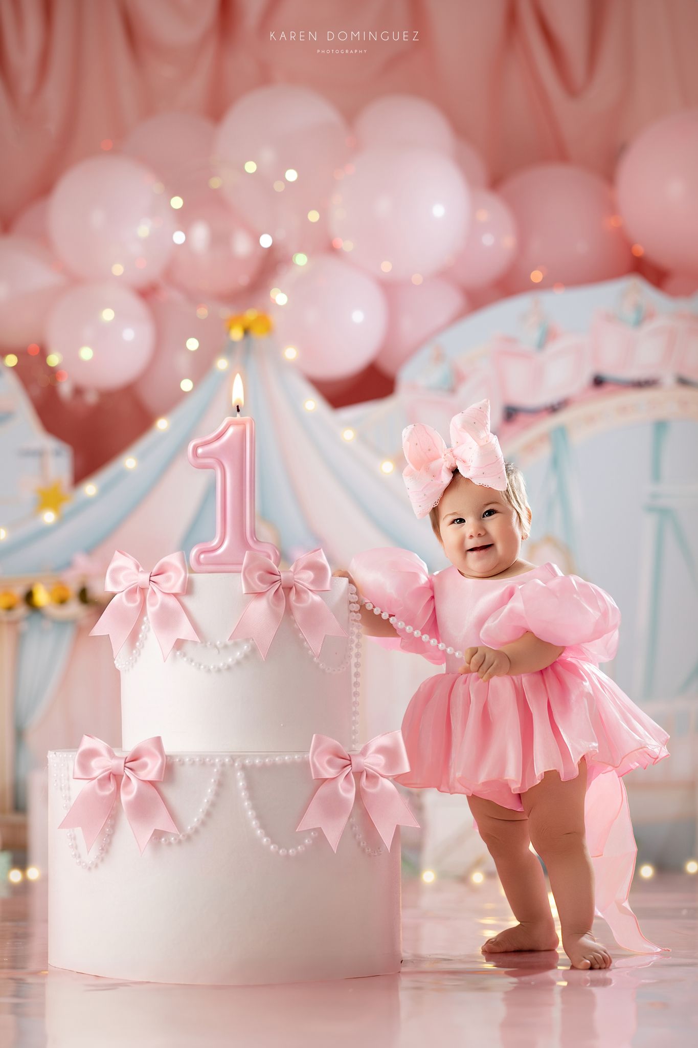 Girly Bluey photoshoot for first birthday!